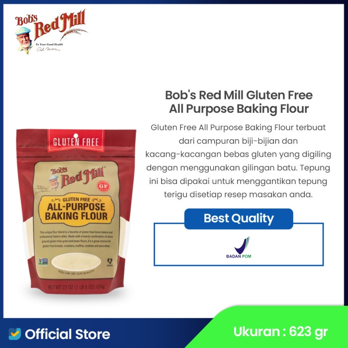 

Bob's Red Mill Gluten Free All Purpose Baking Flour 623 gr