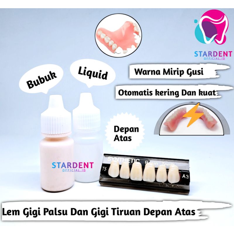 Bma Paket Lem Gigi Palsu Dan Gigi Palsu Depan Atas