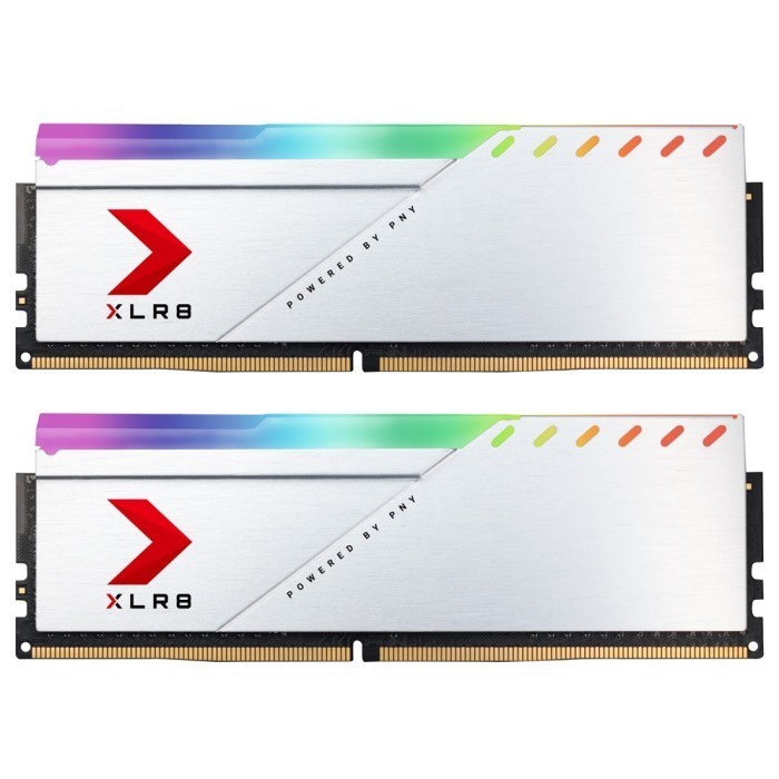 PNY 32GB (2x16GB) 3200Mhz KIT DDR4 XLR8 RGB SILVER| Memory Longdim