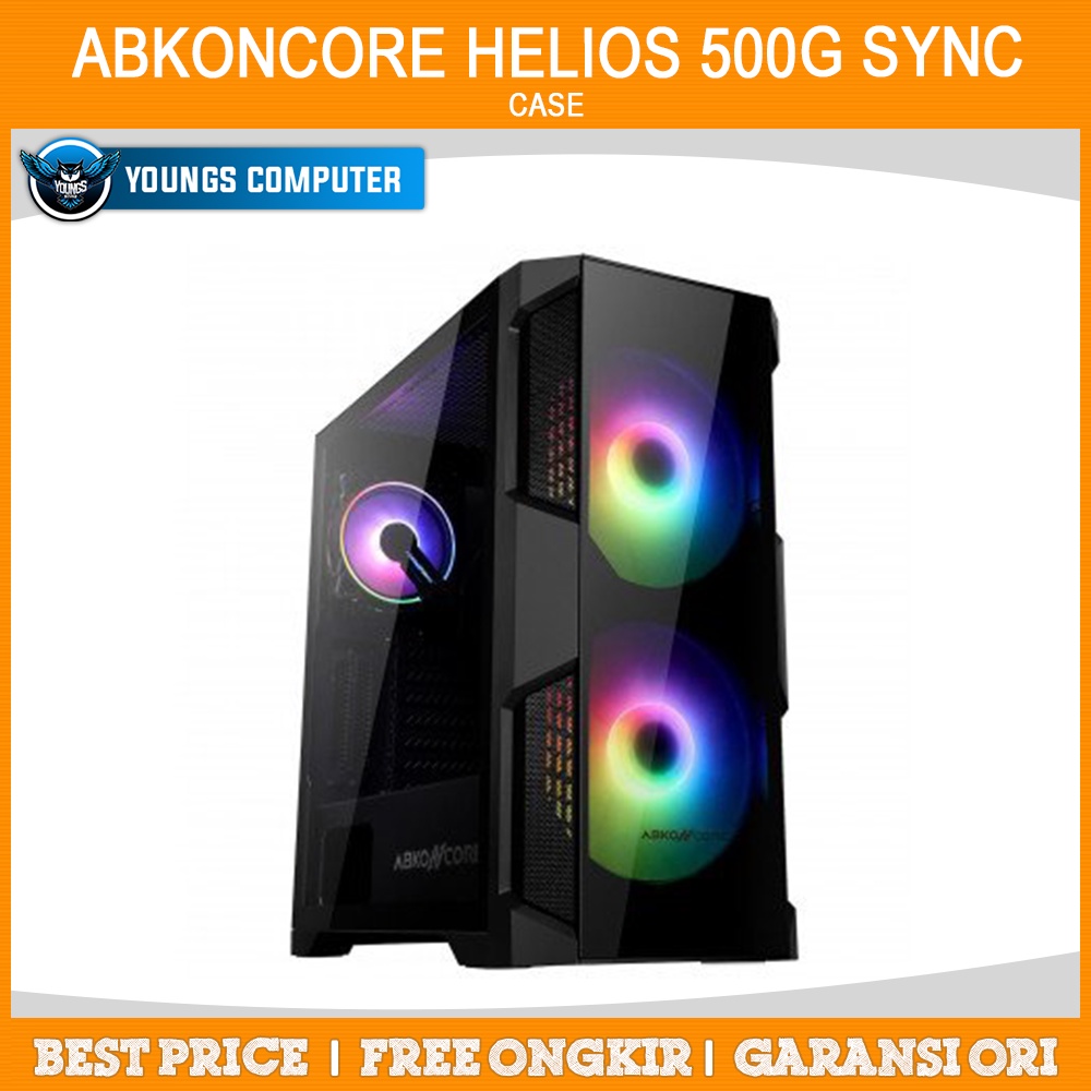 CASE ABKONCORE HELIOS 500G SYNC | ATX Fan 2x20cm + 1x12cm Abko H500G