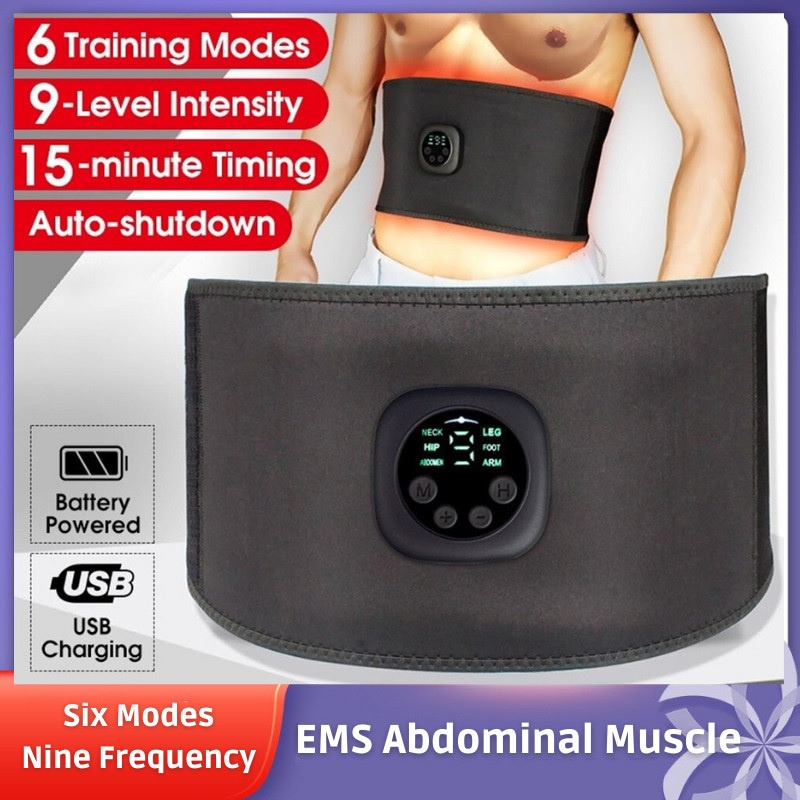 Sabuk Stimulator EMS Otot Perut ABS Six Pack Smart Fitness Sixpad