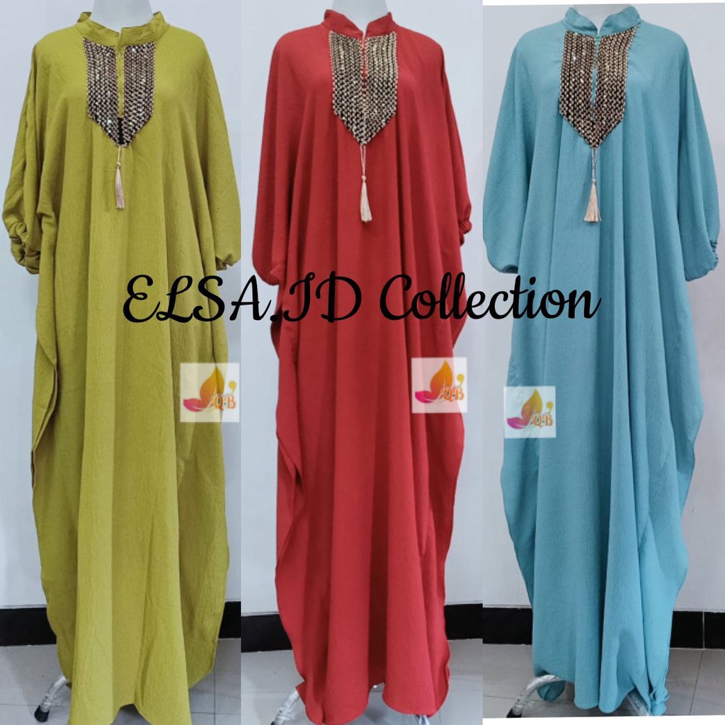 KAFTAN SULTAN CRINCLE AIRFLOW GAMIS KAFTAN SUPER JUMBO LD 160