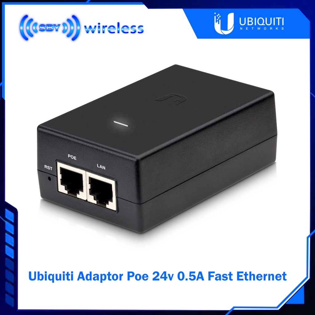 Ubiquiti Adaptor Poe 24v 0.5A Fast Ethernet