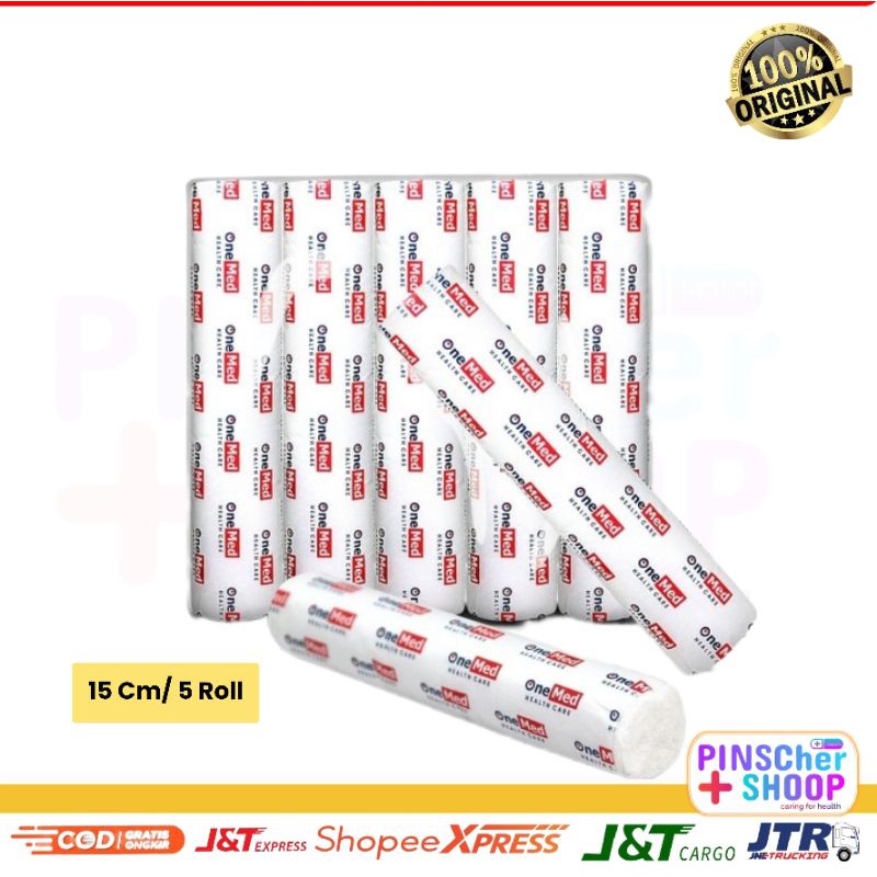 Verban Kasa Perban 15cm x 4yard OneMed Pack 5 Roll