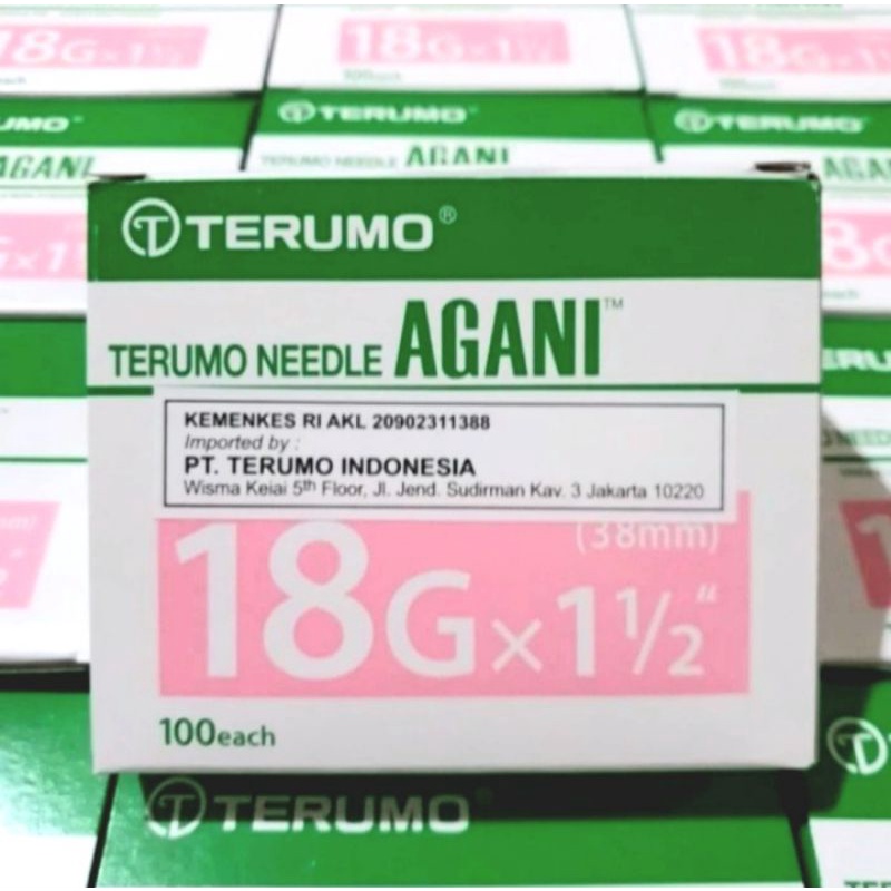 Needle Agani 30g Terumo Needle Agani 18G Terumo Needle Agani Terumo 23