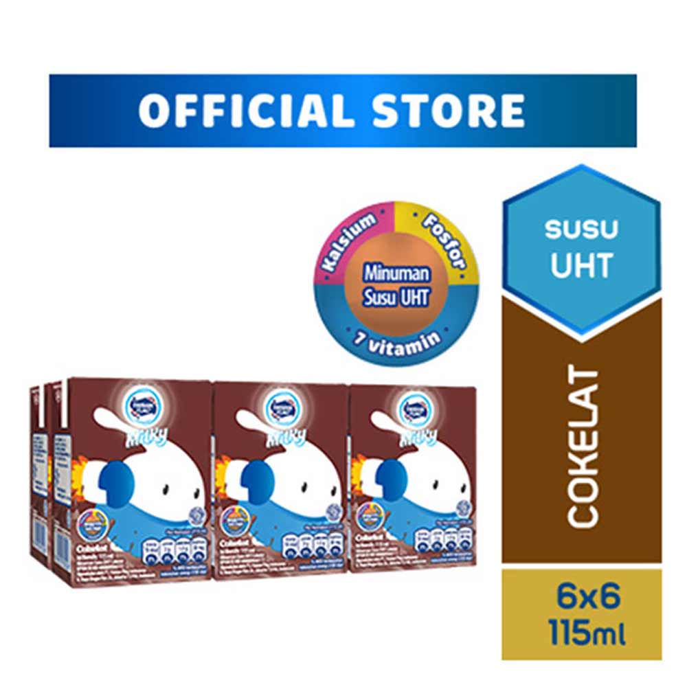 

FRISIAN FLAG Susu Cair Uht Milky Choco Pack 6 x 115ml