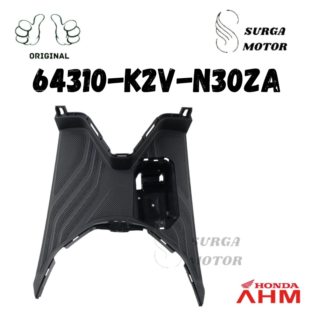 LANTAI STEP FLOOR STEPFLOOR HITAM BLACK NEW HONDA VARIO 125 ESP K2V 2022 ORI ORIGINAL ASLI HONDA AHM