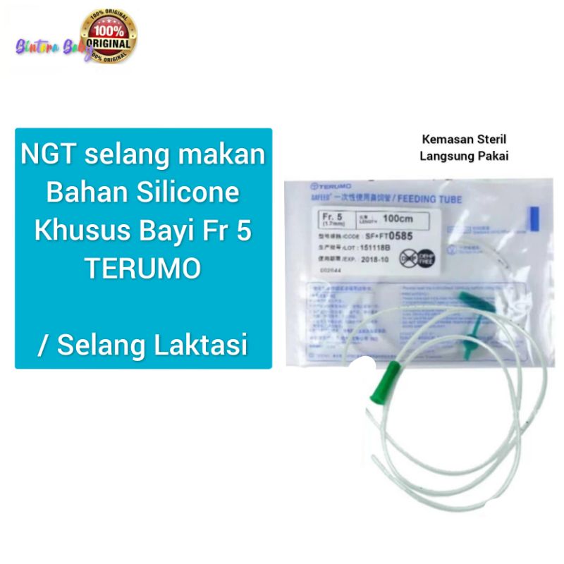 Selang Relaktasi NGT Terumo Silicone Fr 5 / Selang Menyusui / Selang Terumo NGt