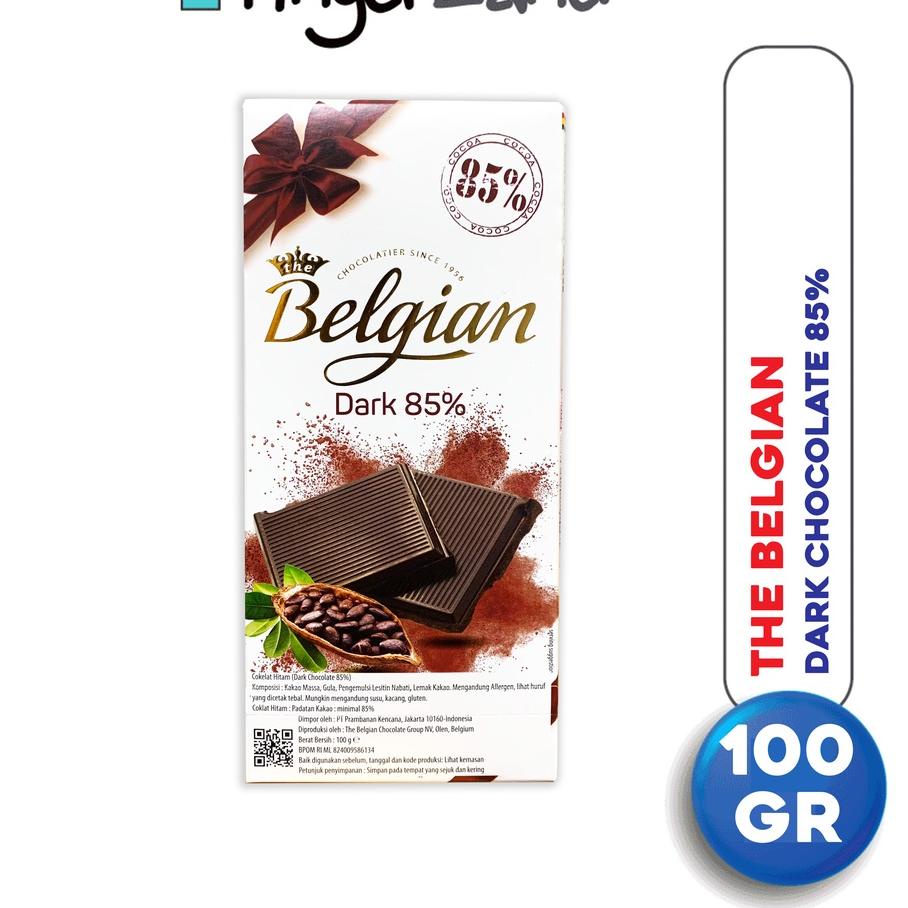

PUJ174 THE BELGIAN Dark Chocolate 85% 100 gram Cokelat Hitam |||