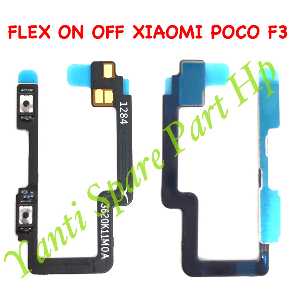 Flexible On Off Xiaomi  Poco F3 Original Terlaris New