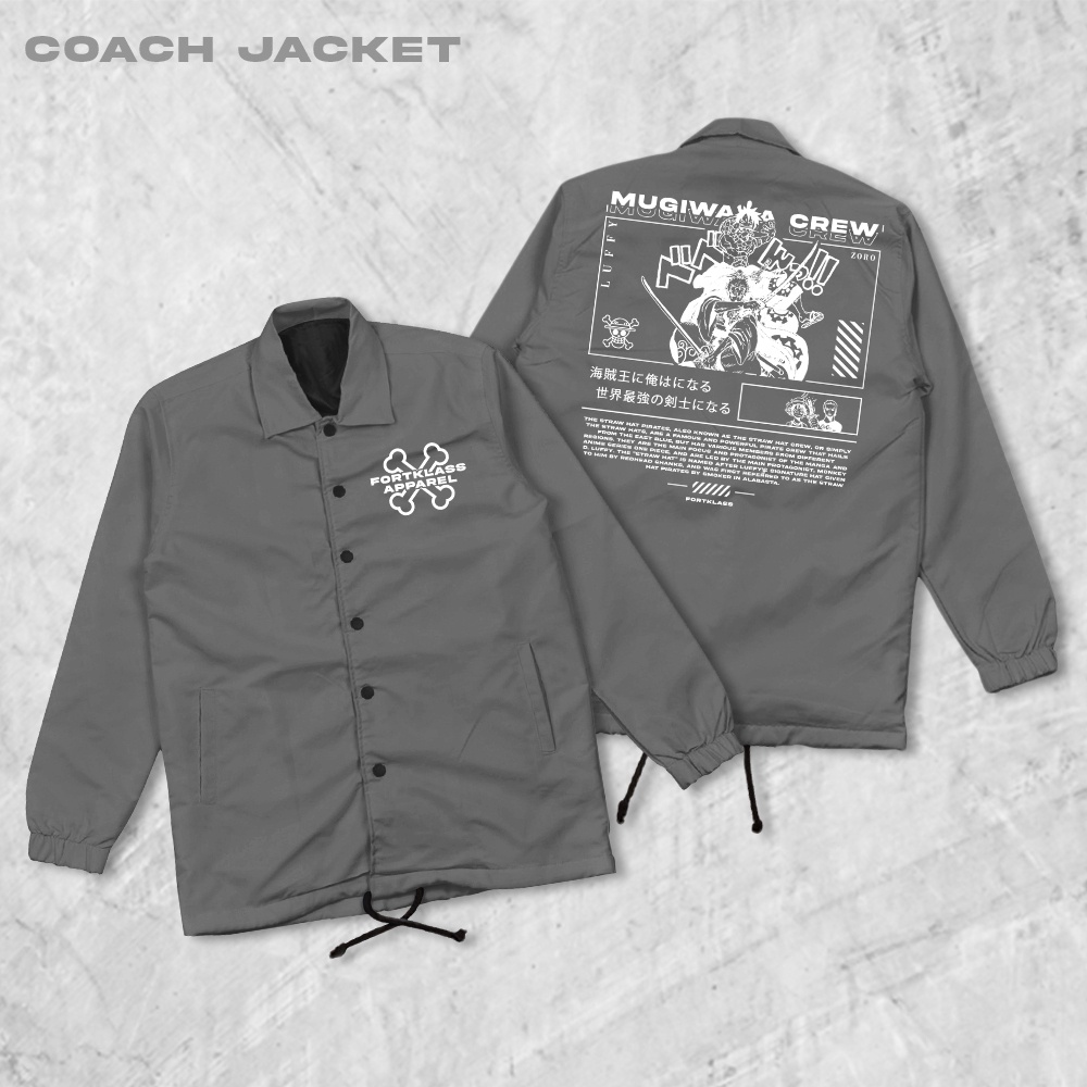 HIPNOP Mugi Coach Jaket Pria Outwear Unisex Parasut