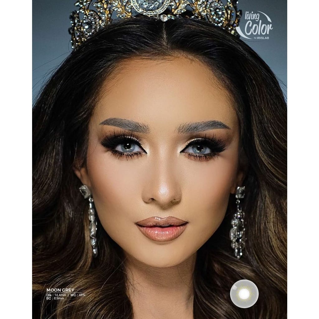 SOFTLENS MINUS DAN NORMAL FANTASY MOON GREY 14.4mm (0.00 sd -6.00) LIVING COLOR GRATIS TEMPAT SOFLEN