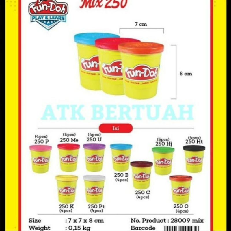 FunDoh Mainan Lilin Malam Cup Mainan Edukasi Anak