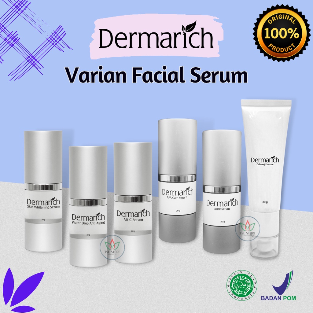 Dermarich Serum Wajah - Facial Serum | Serum Anti Aging | Serum Acne | Skin Whitening | Serum Vit C 