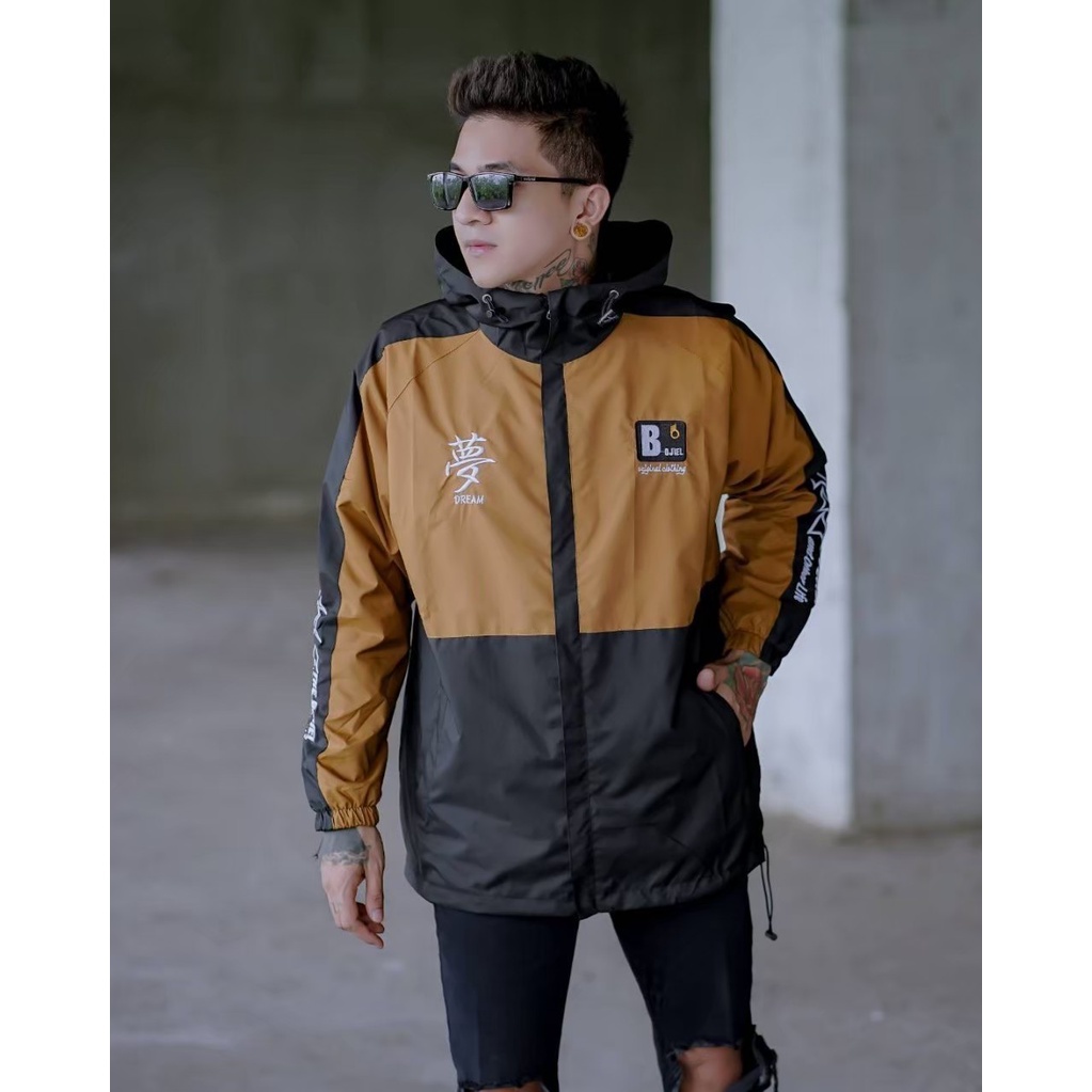 JAKET PRIA THE BOJIEL - JAKET CASUAL OUTDOOR - JAKET WATERPROOF TASLAN ORIGINAL-JAKET PARASUT PRIA- JAKET ANTI AIR-JAKET KOMBINASI THE BOJIEL TERBARU