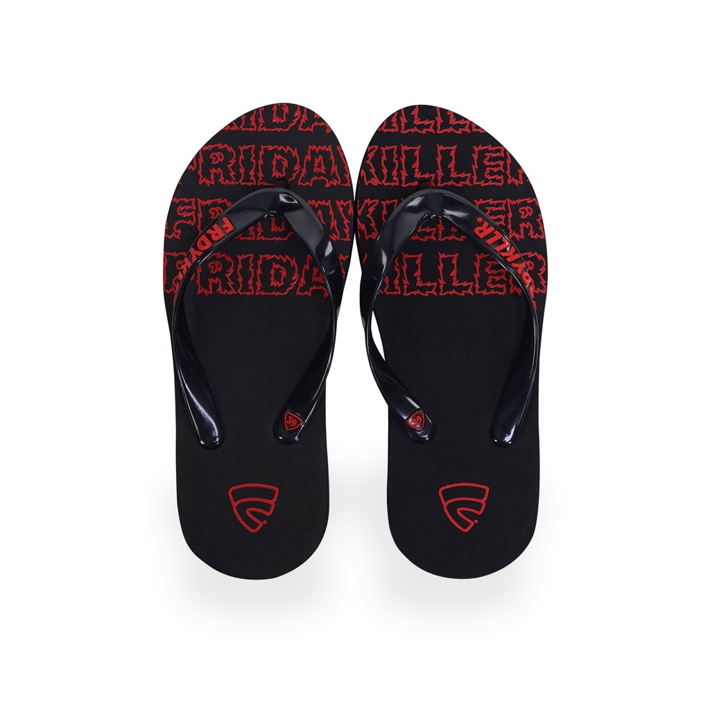 SANDAL FRIDAY KILLER | DEMONS SANDAL BLACK RED