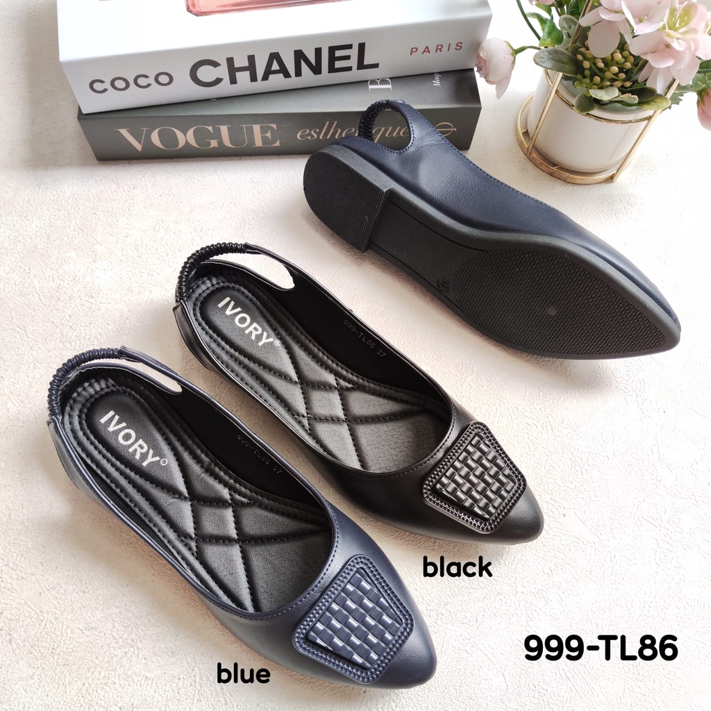 IVORY Sepatu Flat Wanita Tali Belakang 999-TL86