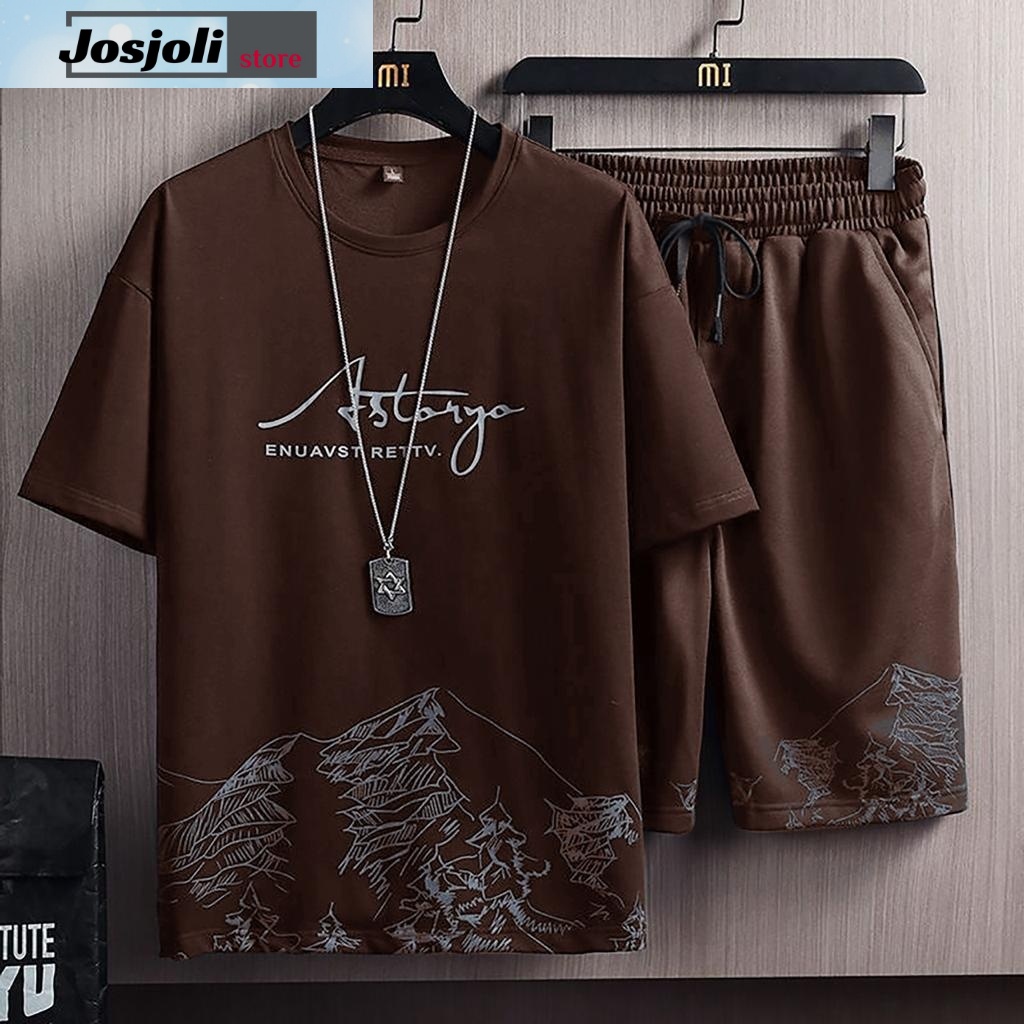 JOSJOLI_STORE/Stelan Astaryo/Satu Stel Atasan dan Bawahan Pria Dewasa/L XL XXL