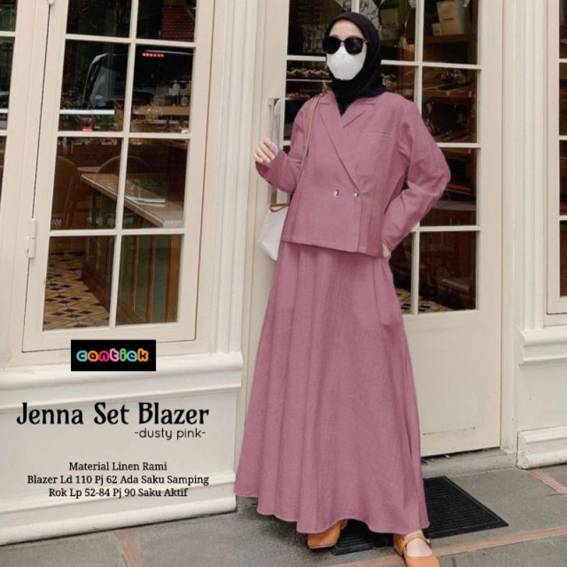 JENNA SET BLAZER SETELAN BAJU WANITA TERBARU