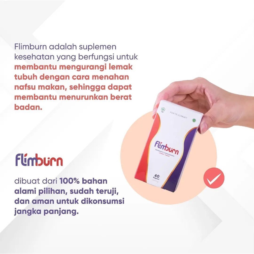 FLIMBURN FAT BURNER AND BOOST METABOLISM SUPLEMENT FLIMTY BUANG LEMAK BAKAR LEMAK