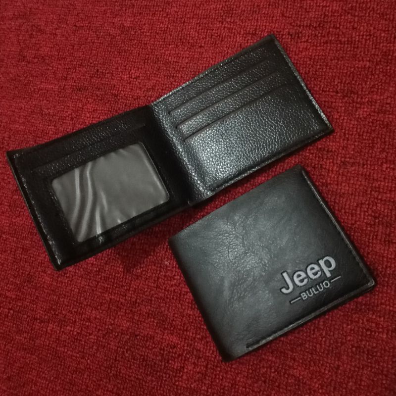 DOMPET PRIA MODEL LIPAT PENDEK KULIT JEEP BULUO IMPORT