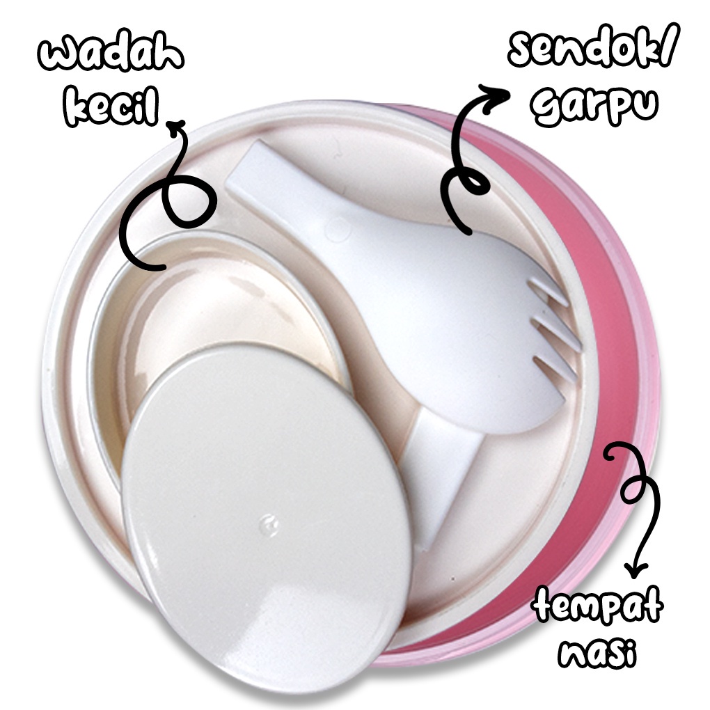 03-Kotak Bekal Makanan Anak Model Beruang Lucu
