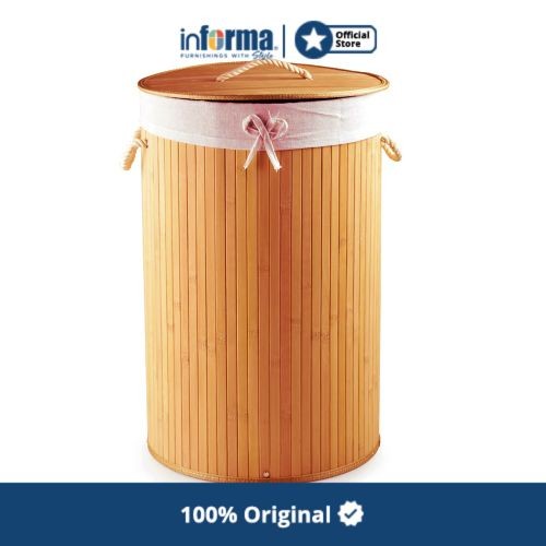 Ker Informa - Keranjang Laundry - Keranjang Laundry Bambu 39X60 Cm
