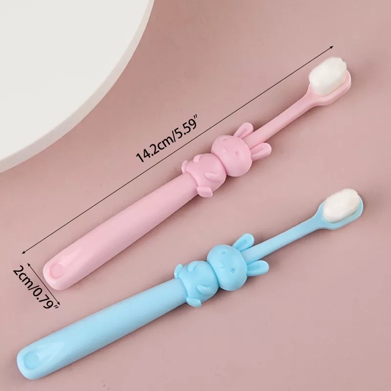ACCFASHIONMURAH Sikat Gigi Anak Bayi Lembut / Sikat Gigi Baby 2-12tahun Dengan Bulu Halus dan Lembut Cotton Toothbrush