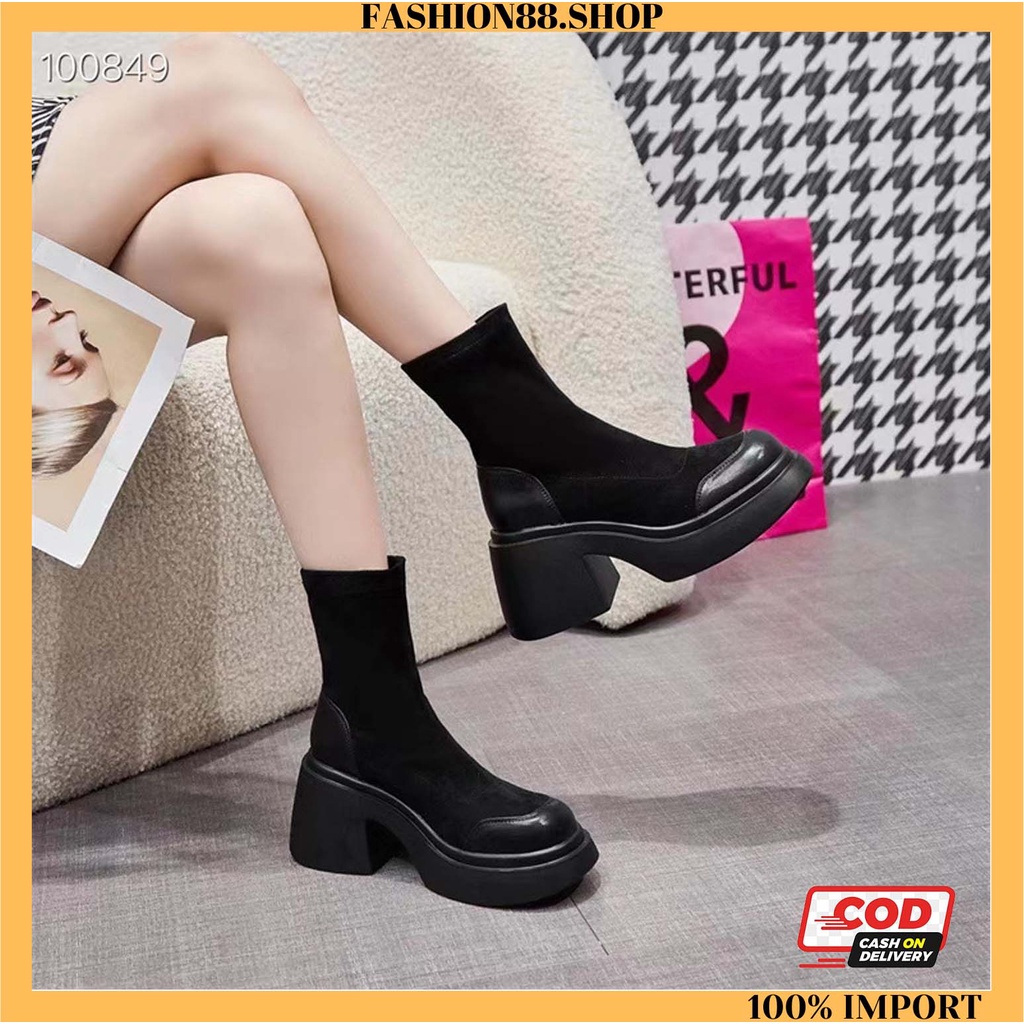 [ COD ] Sepatu Boots Wanita Import Terkini Flat Korea Premium Quality