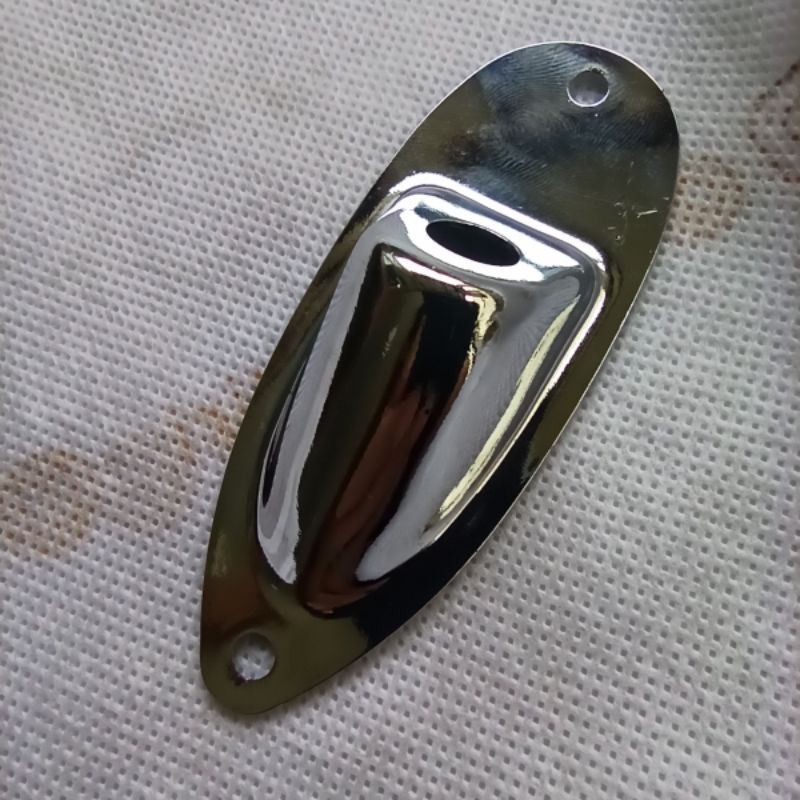 Dudukan Socket Gitar Bass / Cam model Fender Charvel Stratocaster Yamaha dll warna Chrome