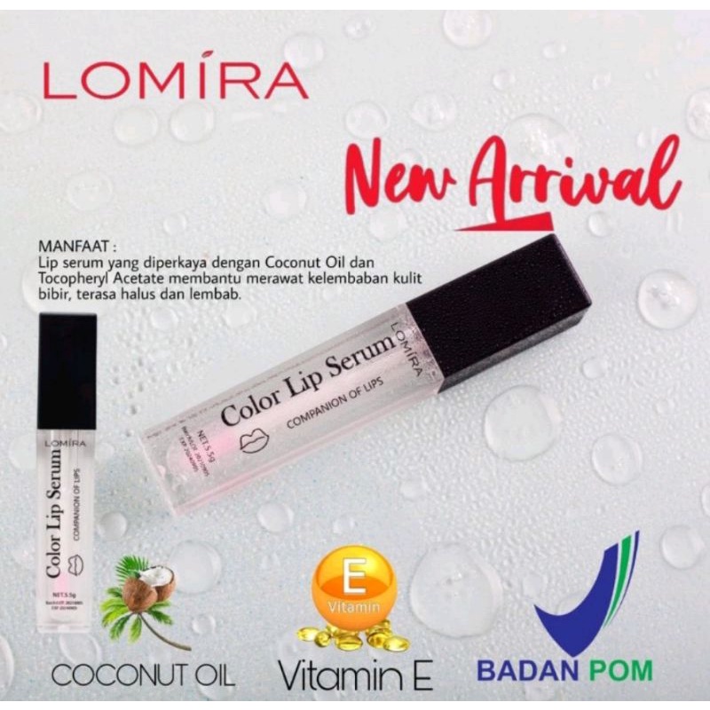 LOMIRA - Lip Serum Color / Lip Serum Gold / Pelembap Bibir Original BPOM