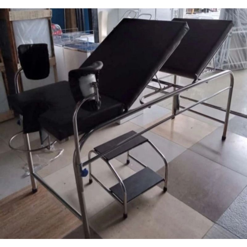 Meja ginekologi bed ginekolog stainlees