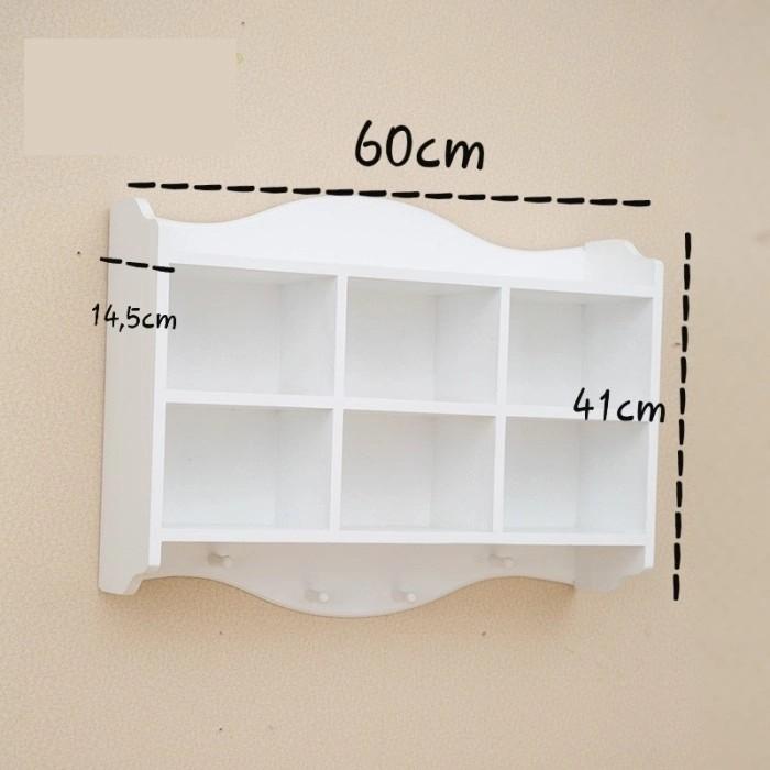 Rak dinding kapstok gantung serbaguna rak bumbu dapur ATK pajangan 940