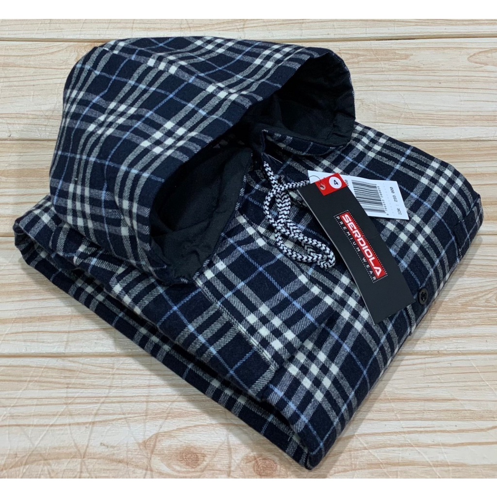 kemeja flanel hoodie jumbo XXL XXXL XXXXL pria dan wanita lengan panjang flanel hoodie kupluk bertopi jumbo pria  distro terbaru