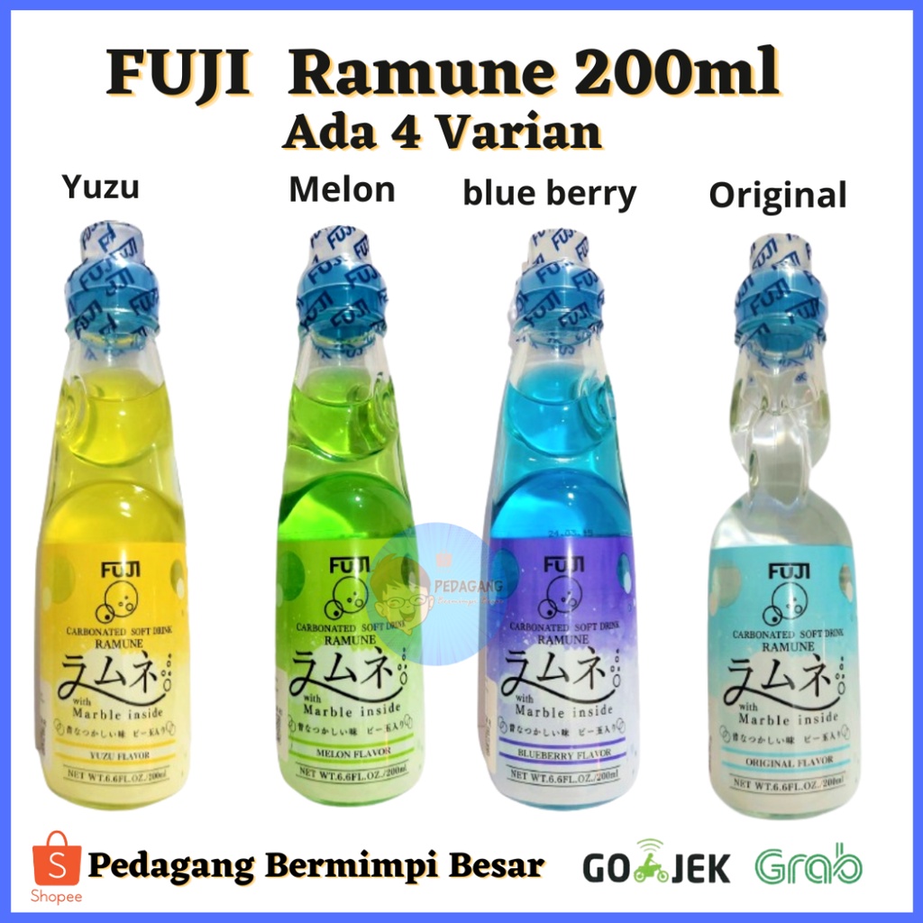 

FUJI RAMUNE 200ml ada 4 Varian / Minuman