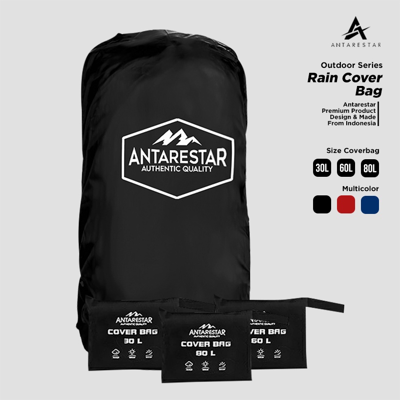 Bouncezz - Rain Cover Bag Antarestar - Jas Hujan Tasbagcover untuk Perlindungan Tas Ransel Outdoor