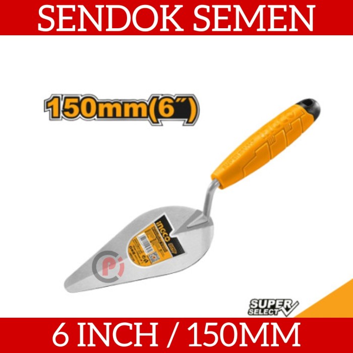 INGCO HBT6125 Sendok Semen Cetok Acian Adukan Bricklaying Trowel 6 Inc