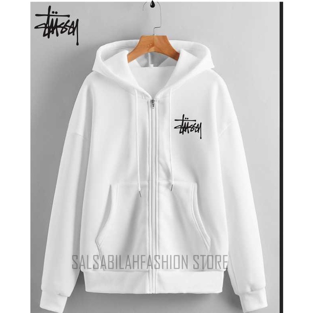 SWEATER HOODIE - Jaket Distro Zipper - Jaket Sweater Hoodie Resleting Pria STUSY