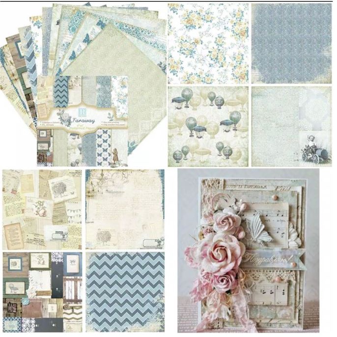 

RB LovelyCraftStore B01 24pcs/pack Paper Pack Scrapbook Paper, Journal Paper, Origami Paper, Art