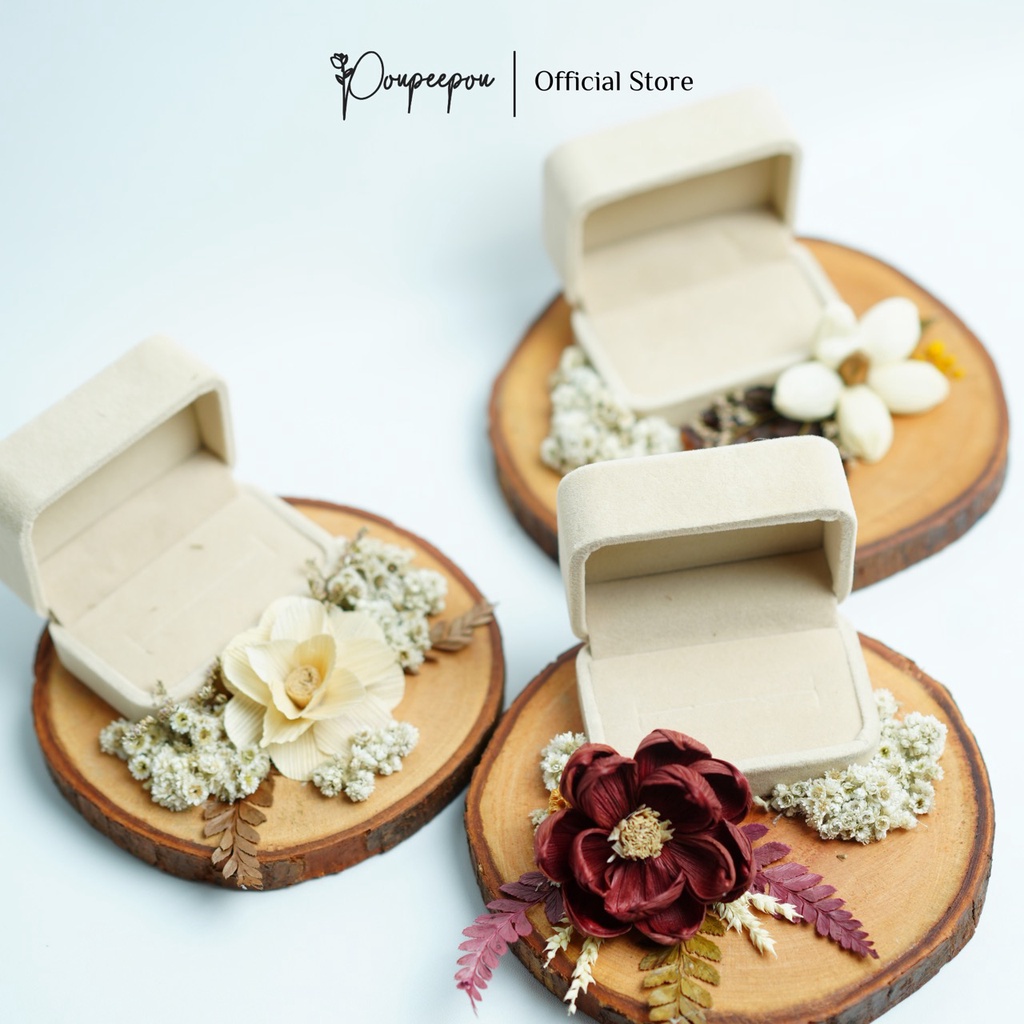 Poupeepou - Rustic Ring Box | Kotak Cincin Nikahan Rustic Box Cincin Wedding Lamaran