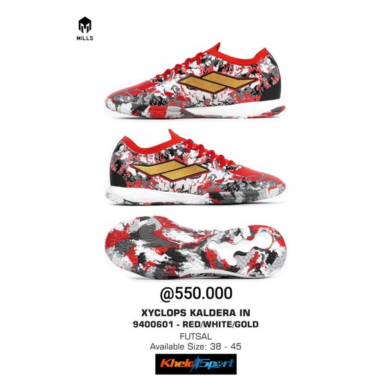 sepatu futsal mills xyclops kaldera