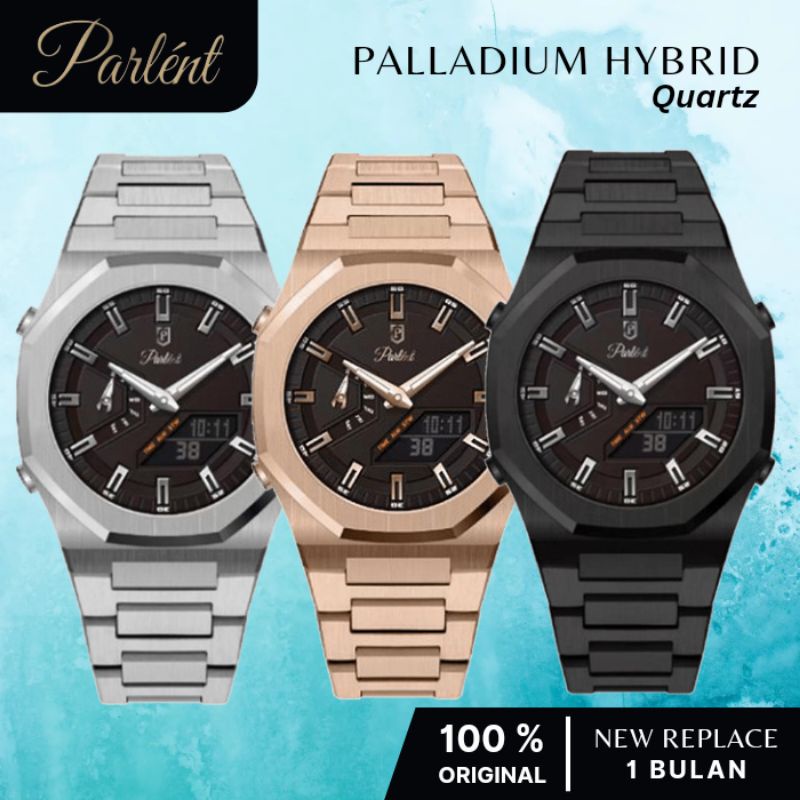 Jam Tangan Pria Parlent Palladium Hybrid ORIGINAL Resmi