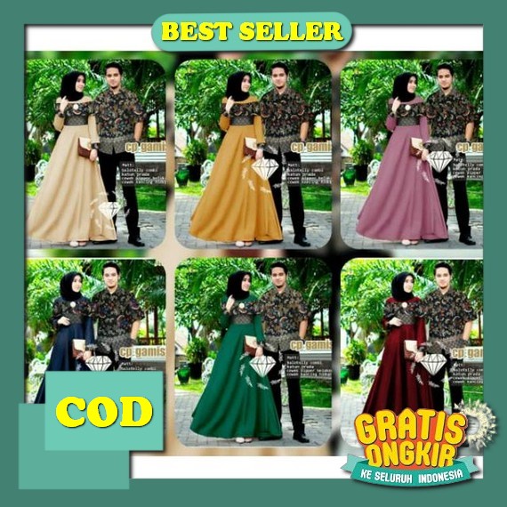 Baju Couple Sarimbit Lebaran 2023 Nibras Original Terbaru Basma Baju Couple Pasangan Kekinian Gamis 