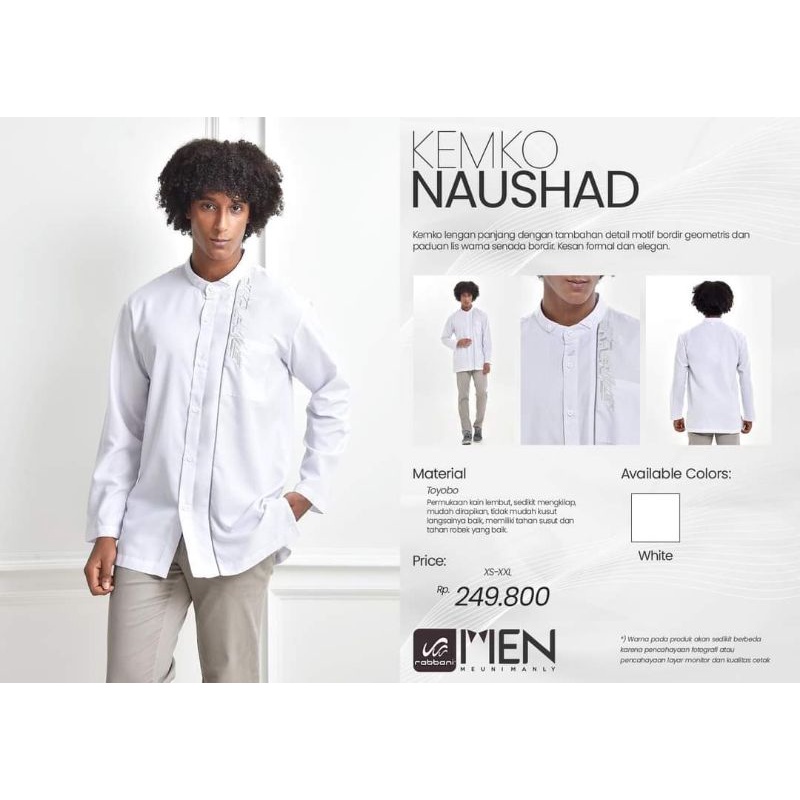 SALE 20%. KOKO KEMKO RABBANI NAUSHAD size M L. koko putih Rabbani.  koko Rabbani. koko dewasa