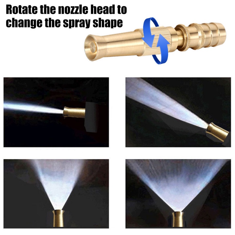 Nozzle Irigasi Taman High Quality Alat Pembersih Kaca Lantai Nozel Cuci Mobil Serbaguna Sprinkler Rumput Taman360° Alat Semprot Air Tekanan Tinggi Putar