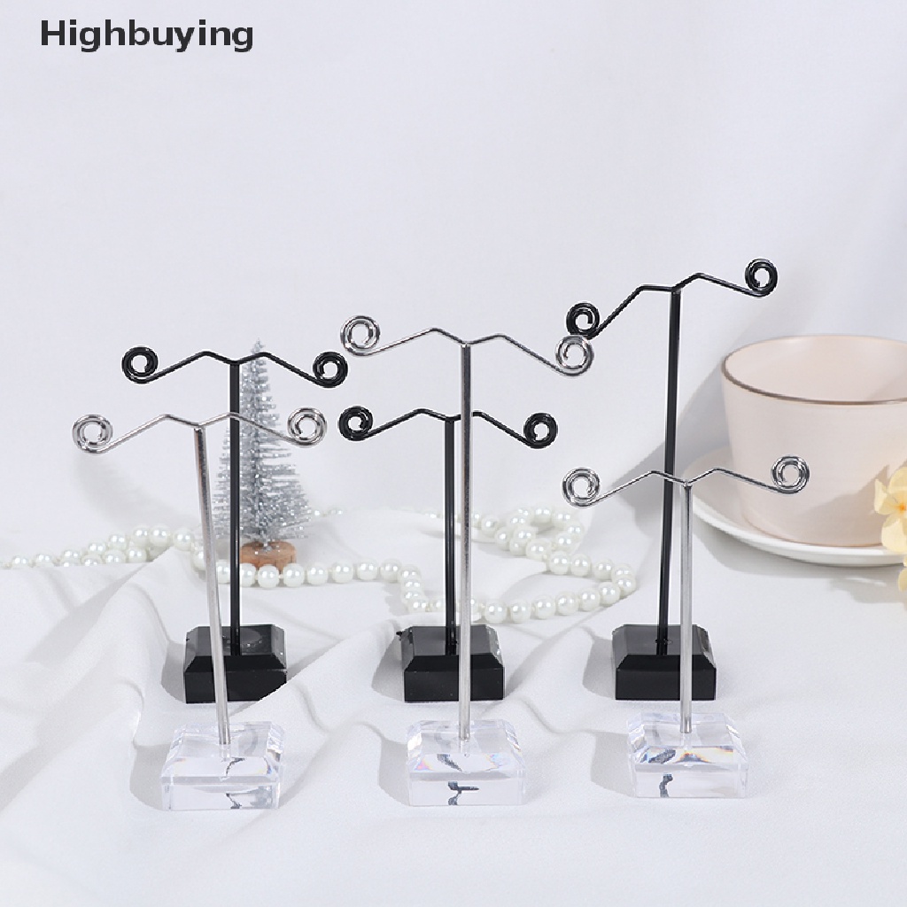 Hbid 3pcs Rak Display Perhiasan Anting Stud Akrilik Stand Organizer Holder Ornament Glory