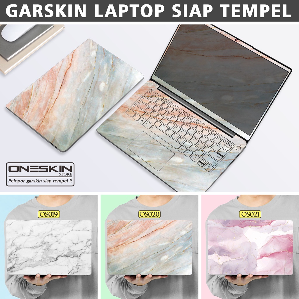 Garskin Sticker Laptop Protector Macbook Full Body Bottom Bezel Palmrest Skin Marble Unique