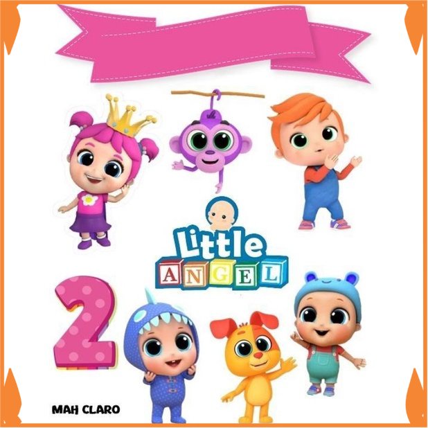 Ready Topper cake custom ucapan tema little angel Toko_Arsha