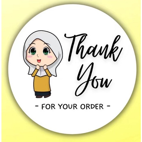 (READY COD) Stiker Thankyou 1Roll (500Pcs) Label Segel Order Packing