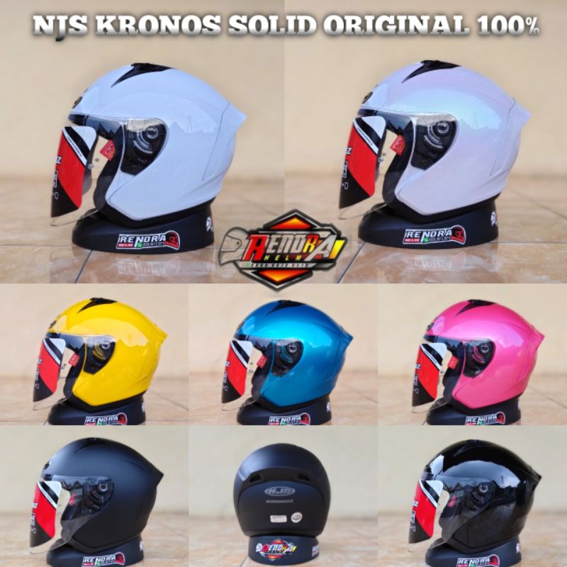 Helm NJS KRONOS Poloss. Original 100% NJS KRONOS Terbaru. ( Ogkir Termurah 2kg )